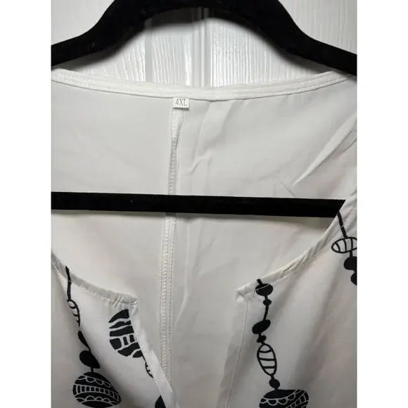 Dreamcatcher long dress white beach cover up size 4 XL - Picture 3 of 3